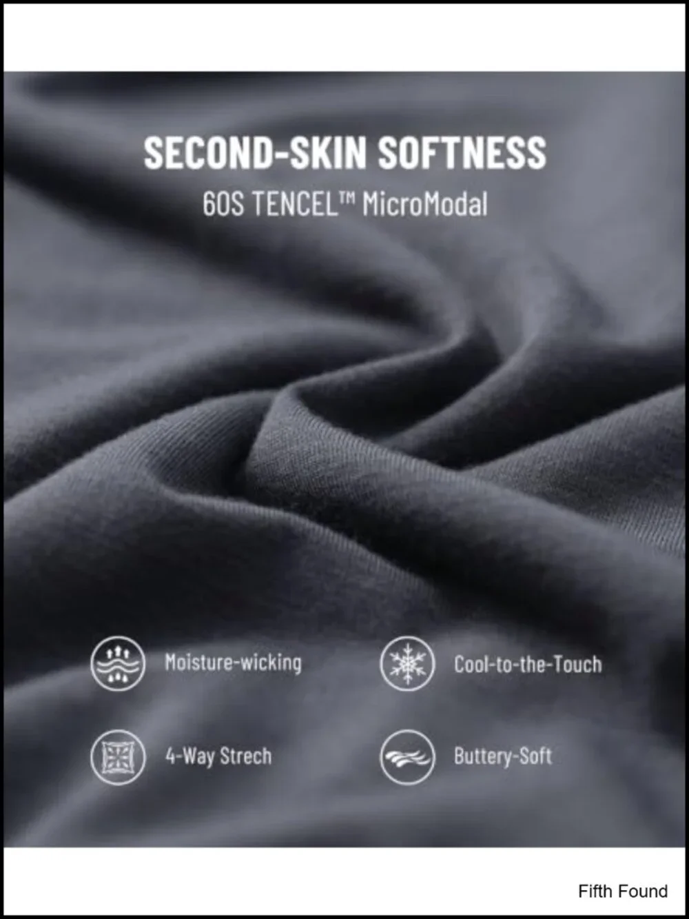 3 Pack Men's MicroModal Undershirts Ultra-Soft Crewneck Tag Free Breathable